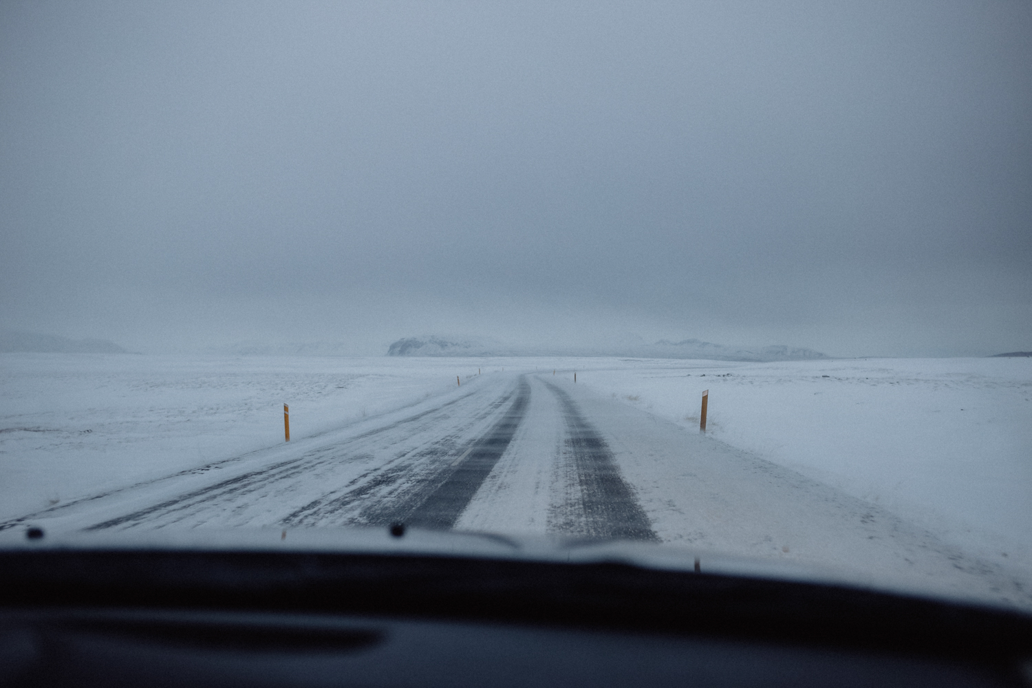 Island Winter Autofahren
