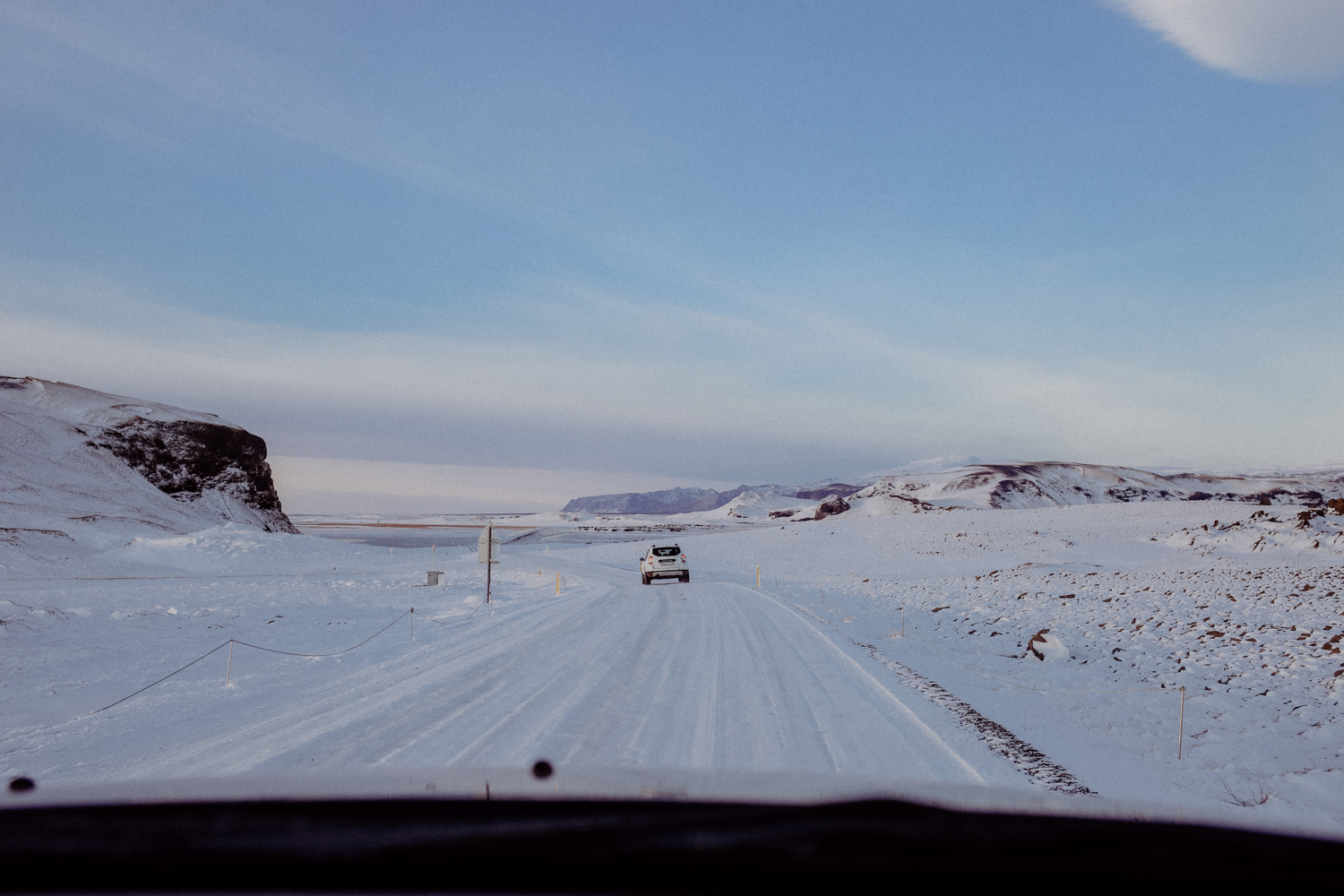 Island Winter Autofahren